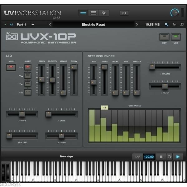 New UVI UVX-10P Synth VI Software (Download/Activation Card)