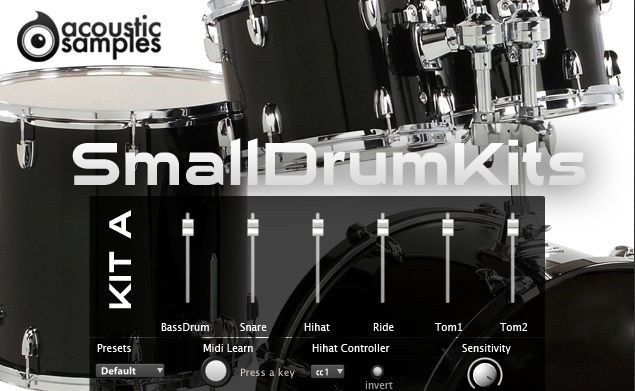 New AcousticSamples Small Drum Kits Mac/PC UVI Sample Library