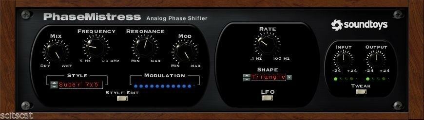 Till July 26, 2024 -- New SoundToys  PhaseMistress Analog Phase Shifter Virtual Processor Plug-in Mac/PC Software