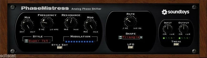 New SoundToys  PhaseMistress Analog Phase Shifter Virtual Processor Plug-in Mac/PC Software