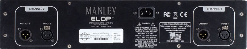 New Manley Labs ELOP+ Stereo Limiter Compressor | MELPP