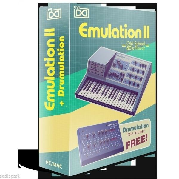 New UVI Emulation II+ 12-bit Synth / Sampler VI Software (Download/Activation Card)