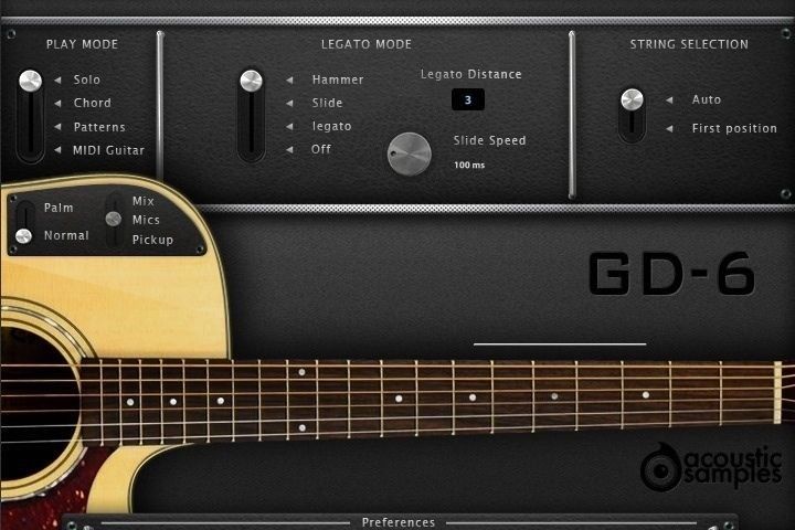 New AcousticSamples GD 6 Acoustic Guitar Mac/PC Software (Download/Activation Card)
