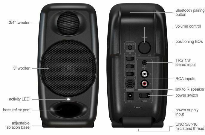 New IK Multimedia iLoud Micro Monitors (Pair, Black) | Free Interface!