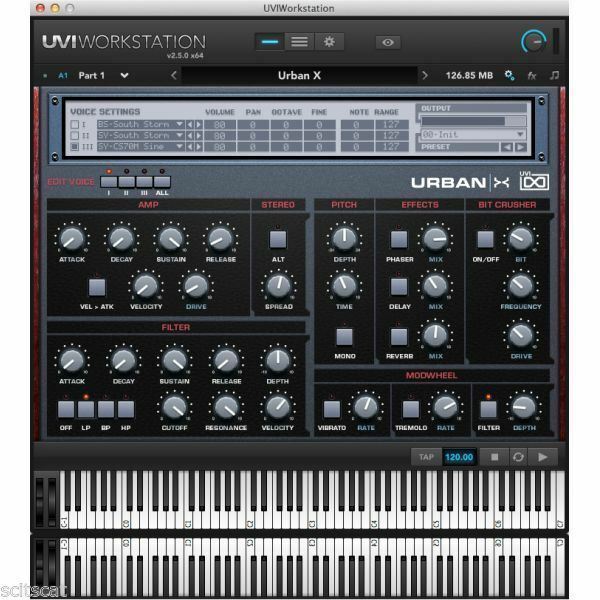 New UVI URBAN X Sample Synth VI Software (Download/Activation Card)