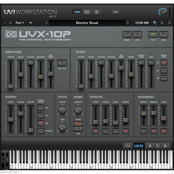 New UVI UVX-10P Synth VI Software (Download/Activation Card)