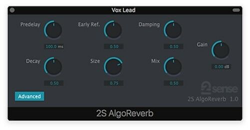 New 2nd Sense Audio AlgoReverb Reverb Plugin Software -Mac/PC VST AU AAX Plugin (Download/Activation Card)