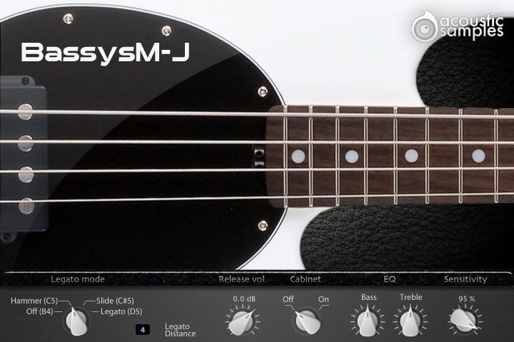 New AcousticSamples BassysM J V2 Fingered Musicman Mac/PC Software (Download/Activation Card)