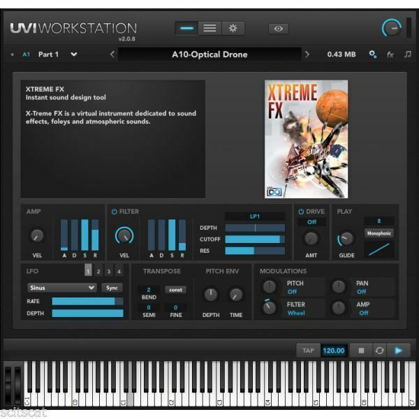 New UVI Xtreme FX 2 Software (Download/Activation Card)