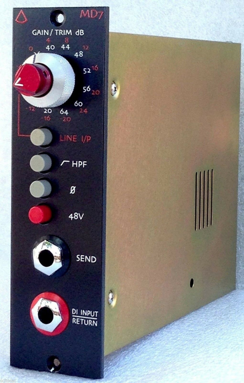 New Avedis Audio MD-7 Stereo Pair 500-Series Mic/Line Preamp Module - MD7 Microphone Preamplifier
