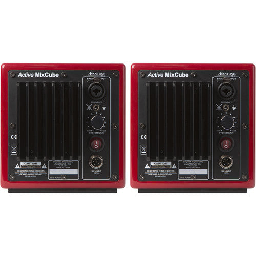 New Avantone Pro Active MixCube Powered Full-Range Mini Reference Monitors (Pair, Red)