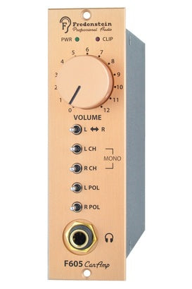 New Fredenstein F605 CanAmp -High Performance Headphone Amplifier With Effective Volume Control For Live or Studio Applications Out Of A Fredenstein Bento Rack.