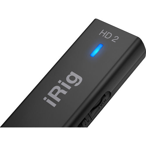 New IK Multimedia iRig HD 2 | 24-bit 96kHz Sample Rate! | Portable Guitar Interface for iOS, Mac and PC