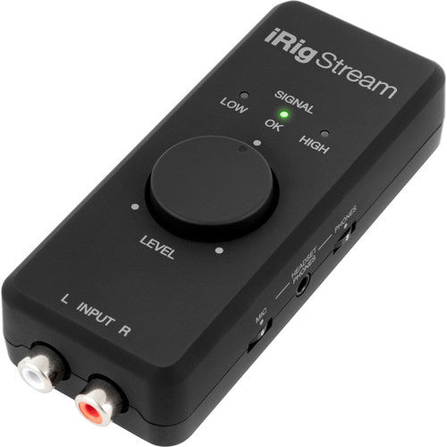 NEW IK Multimedia iRig Stream Ultracompact 2x2 Audio Interface for Computers, Smartphones, and Tablets