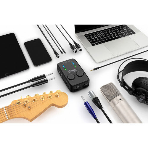NEW IK Multimedia iRig Pro Duo I/O 2-Channel Audio/MIDI Interface for Mobile Devices and Computers