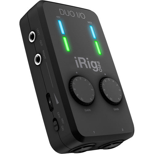 NEW IK Multimedia iRig Pro Duo I/O 2-Channel Audio/MIDI Interface for Mobile Devices and Computers
