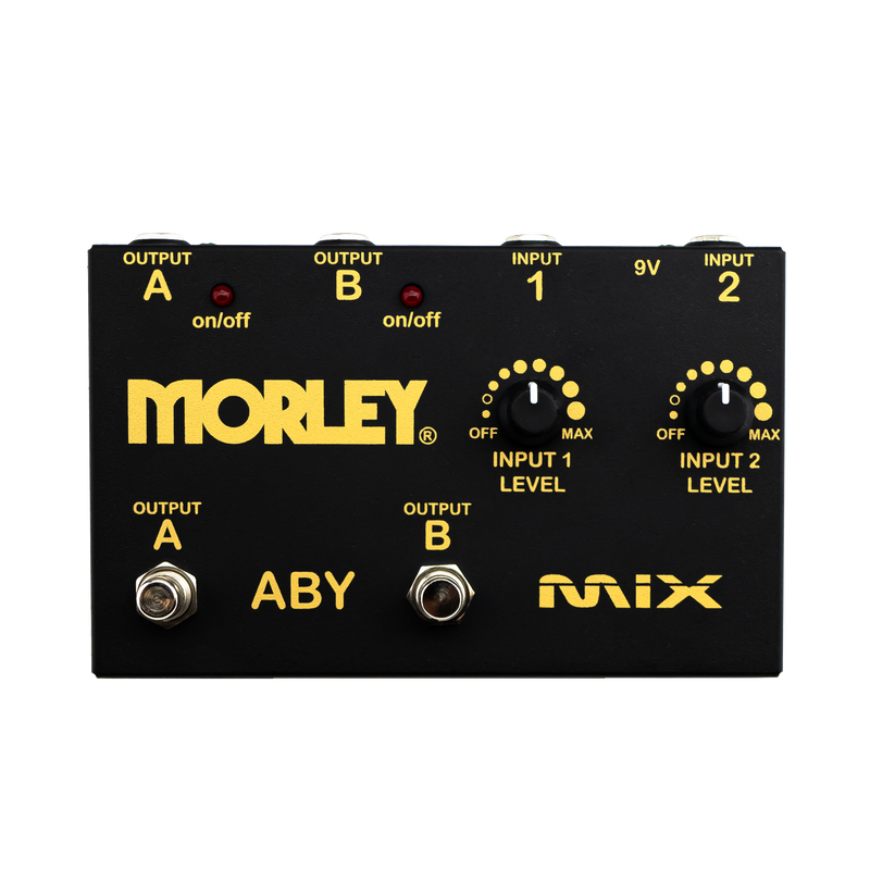 New Morley Gold ABY Mix - Mixer/Combiner - 2-Channel Mixer in a Robust Pedal