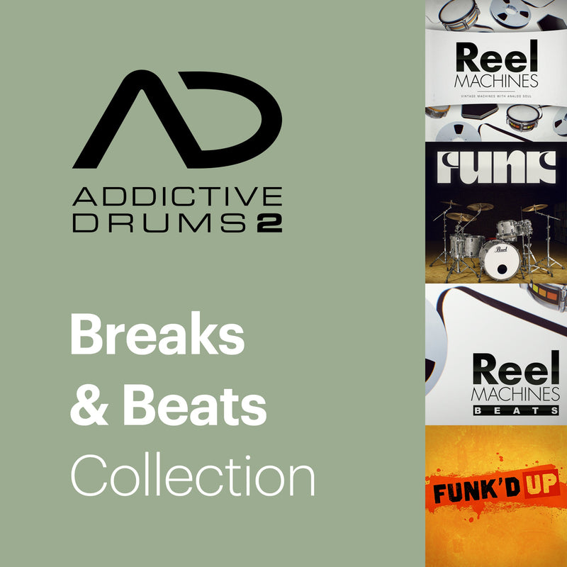 New XLN Audio Addictive Drums 2: Breaks & Beats Collection VI-  Mac/PC (Download/Activation Card)