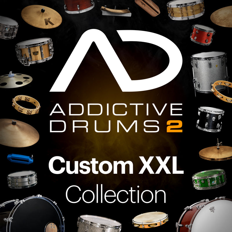New XLN Audio Addictive Drums 2 Custom XXL Collection MAC/PC VST AU AAX Software - (Download/Activation Card)