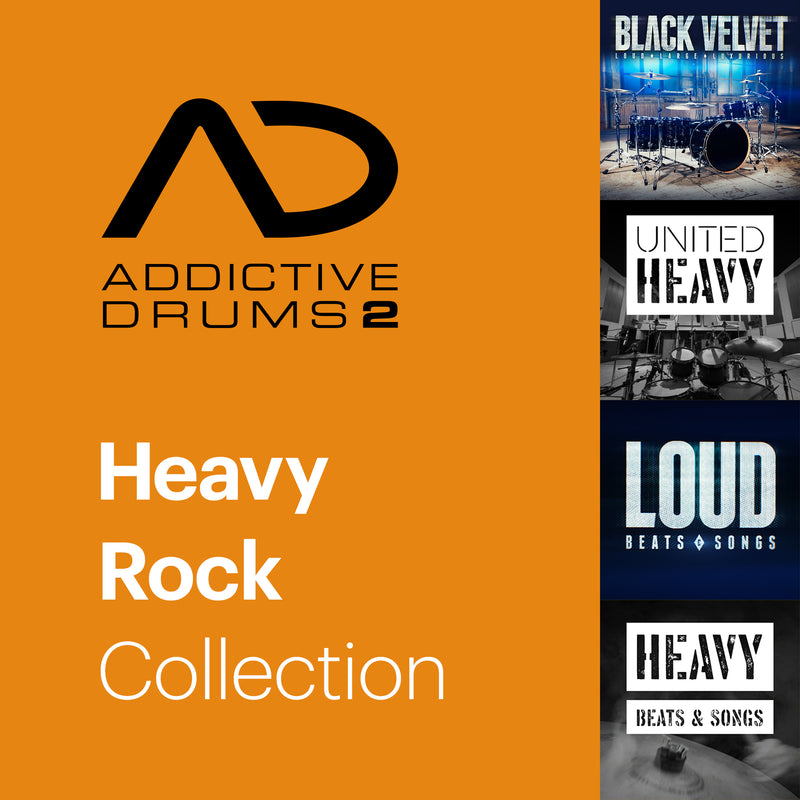 New XLN Audio Addictive Drums 2:   Heavy Rock Collection  VI-  Mac/PC (Download/Activation Card)