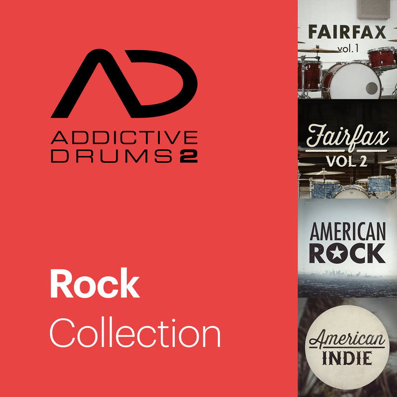 New XLN Audio Addictive Drums 2 Rock Collection MAC/PC VST AU AAX Software - (Download/Activation Card)