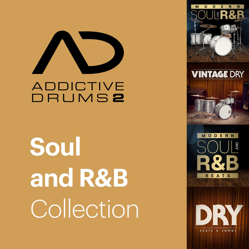 New XLN Audio Addictive Drums 2 Soul & R&B Collection MAC/PC VST AU AAX Software - (Download/Activation Card)