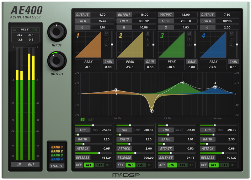 New McDSP AE400 Active EQ v7 Plug-In (HD)  AAX/VST/Mac/PC (Download/Activation Card)