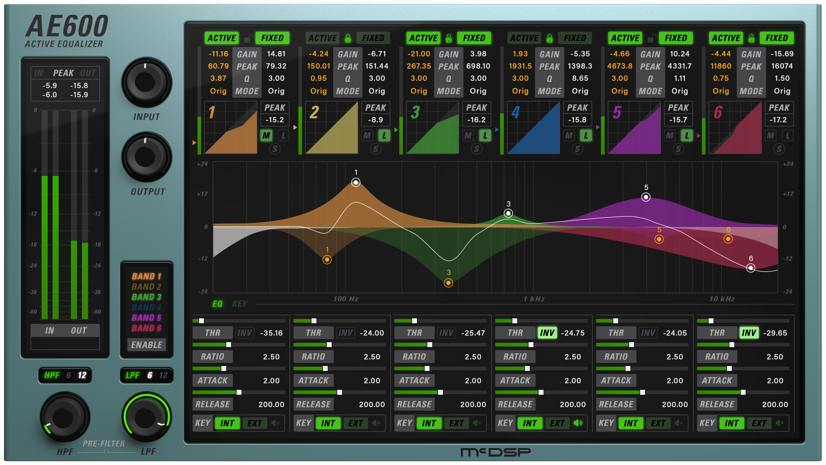 New McDSP AE600 Active EQ v7 Plug-In (HD)  AAX/VST/Mac/PC (Download/Activation Card)