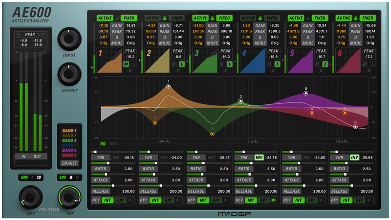 New McDSP AE600 Active EQ v7 Plug-In (Native) AAX/VST/Mac/PC (Download/Activation Card)