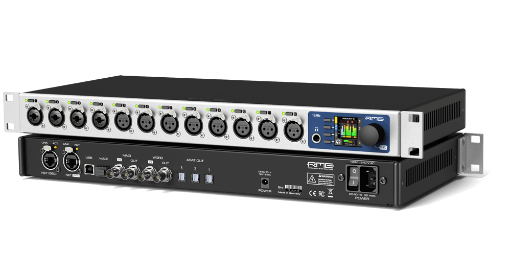 New RME 12 Mic Dante | Digitally Controlled High-End Mic Preamp with Integrated MADI & DANTE
