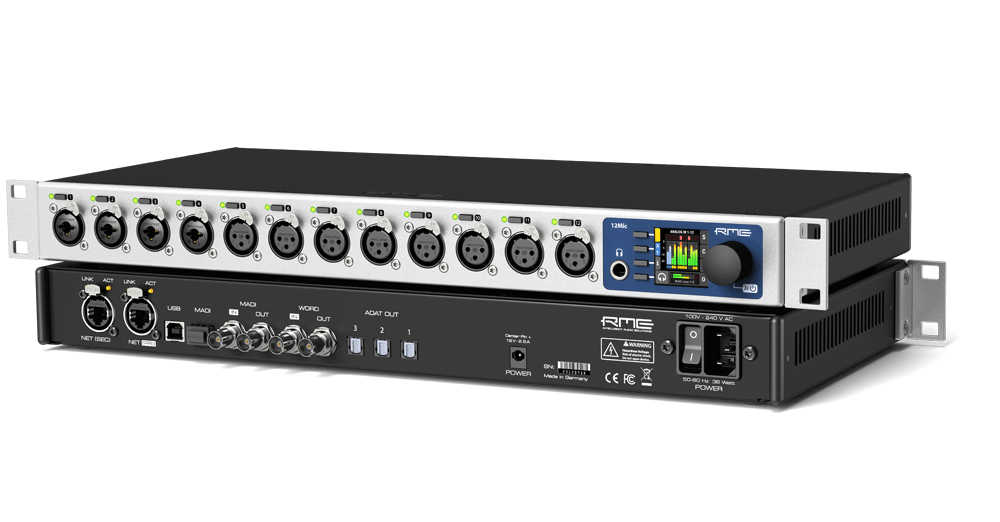 New RME 12 Mic | Digitally Controlled High-End Mic Preamp w/ Integrated MADI & AVB