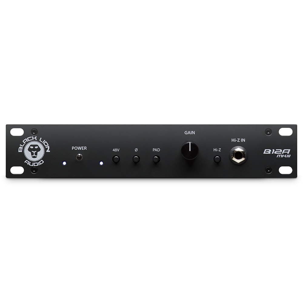 New Black Lion Audio B12A MKIII | Half-Rack American-Styled Mic Pre