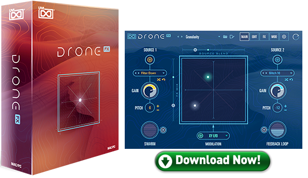 New UVI Drone FX Texture and Atmosphere Designer  VI Software (Download/Activation Card)