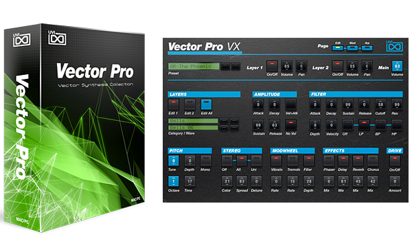 New UVI Vector Pro VI Software (Download/Activation Card)
