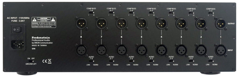 New Fredenstein Bento 8 Pro - High Performance Module Carrier for 500/600 Series - (1) Burl B1 Mic Preamps