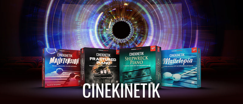 New Ik Multimedia Cinekinetik - 4 unique SampleTank sound libraries, each created to conjure a sense of wonder, mystery or suspense in the listener's mind.  Mac/PC AU/VST/AAX (Download/Activation Card)