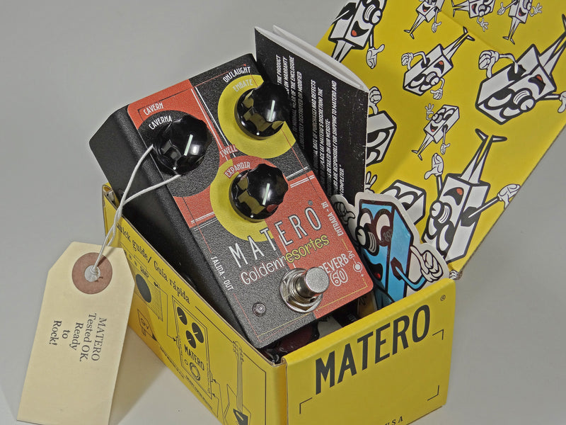 New Matero Electronics Golden Resortes - Reverb   Compact Guitar Effects Pedal
