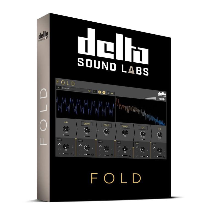 New Delta Sound Labs Fold Distortion Plugin Software- (Download/Activation Card)