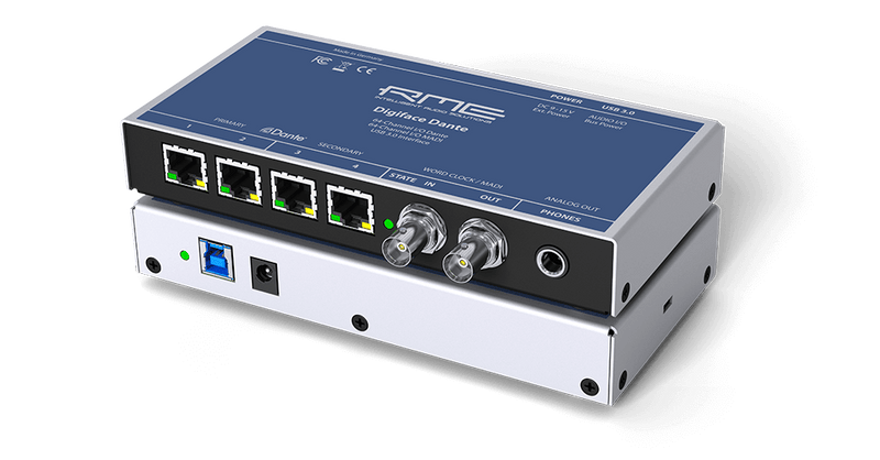 New RME Digiface Dante | 256-Channel 192 kHz USB Audio Interface | Free XLR Cable