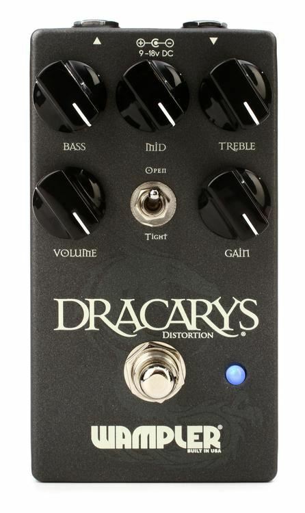 New Wampler Dracarys Distortion Compact Guitar Effects Pedal Bundle