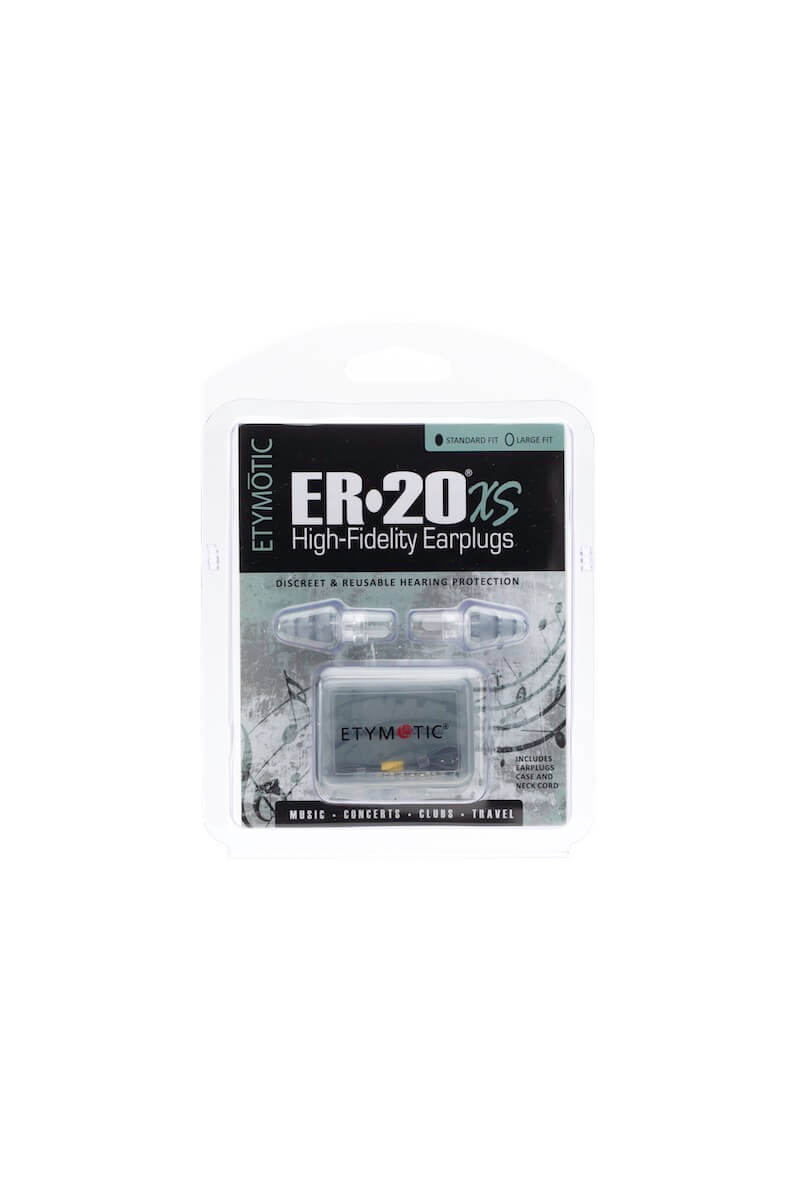 New Etymotic Research ER-20XS | High Fidelity Earplugs (Standard, Clear/Grey)