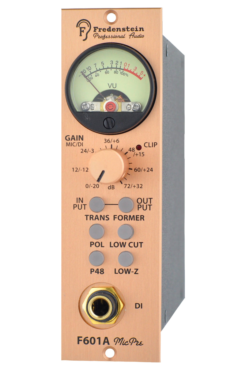 New Fredenstein F601A Mic Pre - High Performance Microphone Preamplifier Selectable Use of Output Transformer With Input Transformer With Gain Compensation.