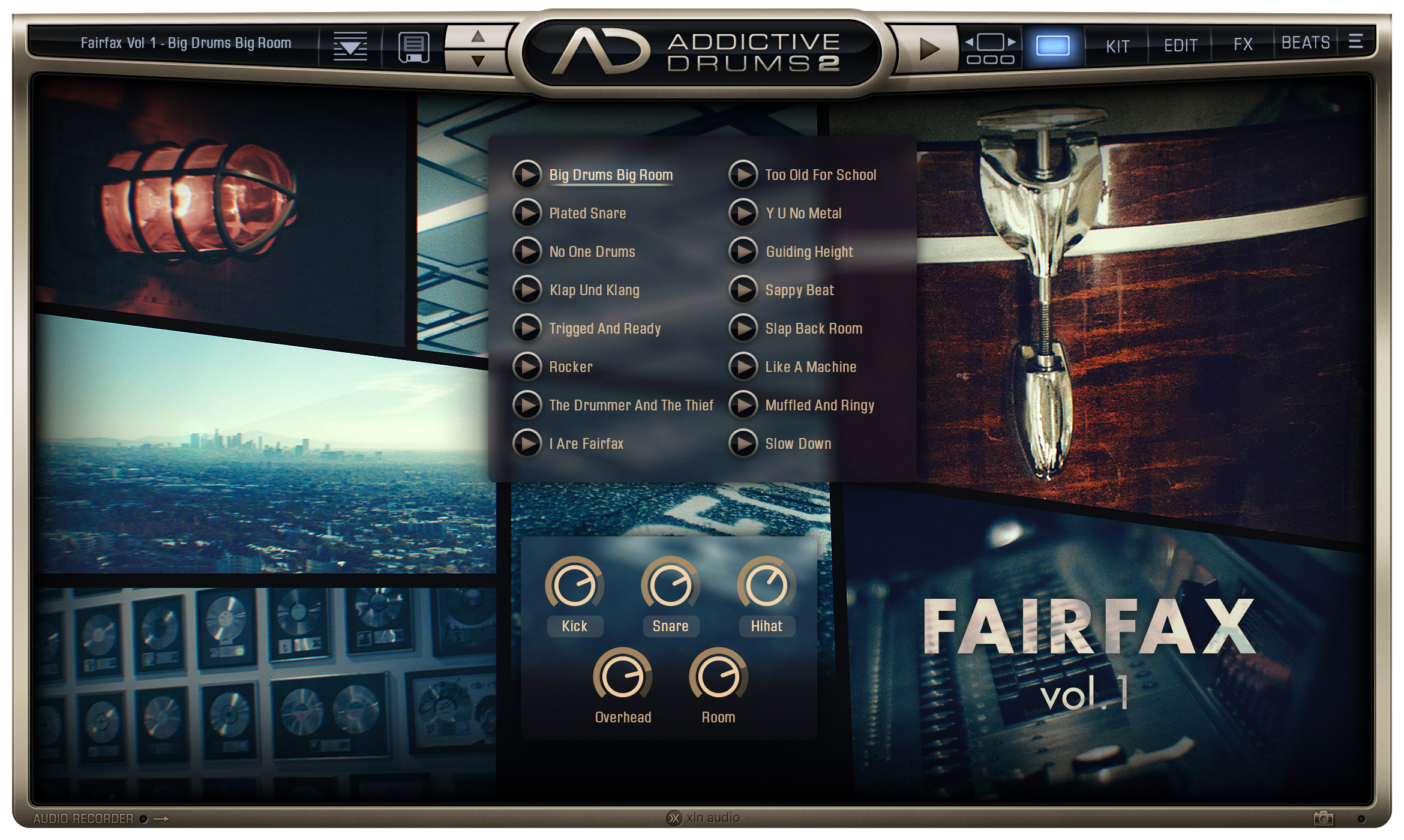 New XLN Audio Addictive Drums 2 Fairfax Vol.1 ADpak Expansion MAC/PC VST AU AAX Software (Download/Activation Card)