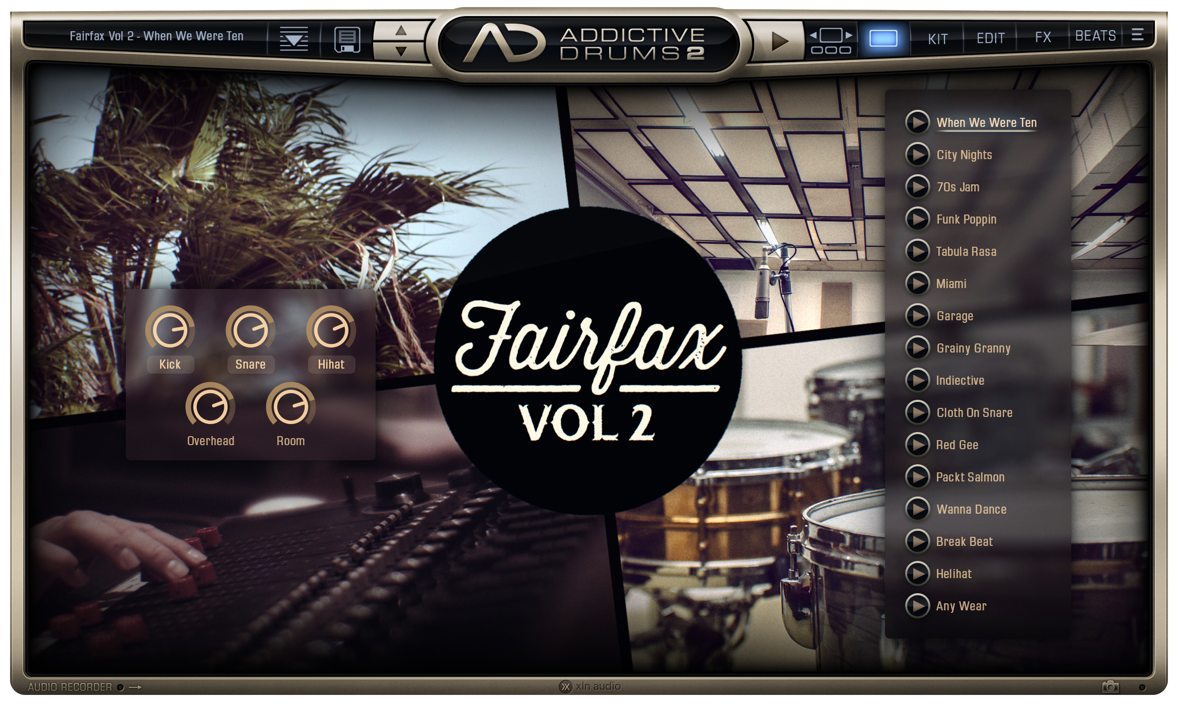 New XLN Audio Addictive Drums 2 Fairfax Vol.2 ADpak Expansion MAC/PC VST AU AAX Software (Download/Activation Card)