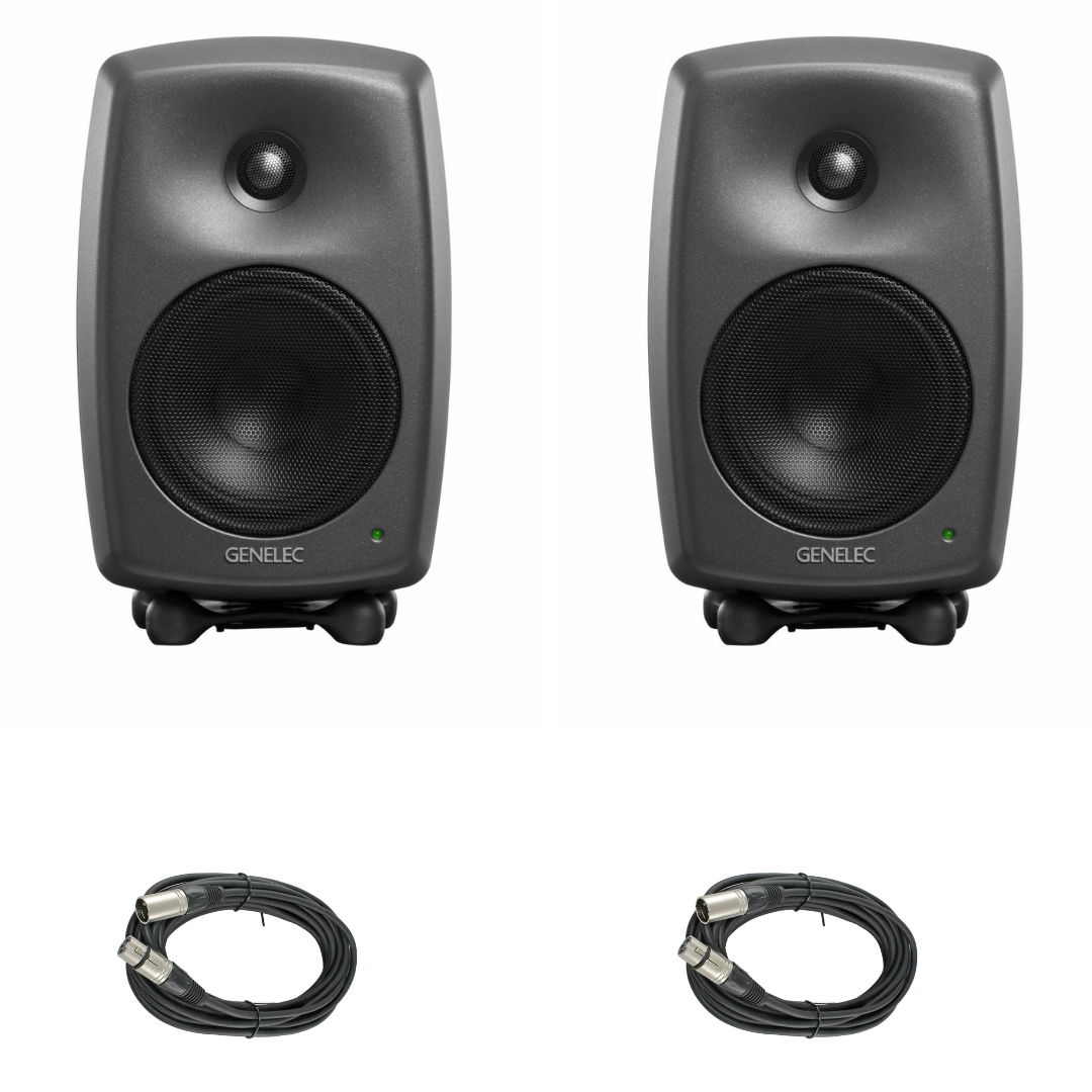 New Genelec 8030C Studio Monitor (Grey) (Pair)