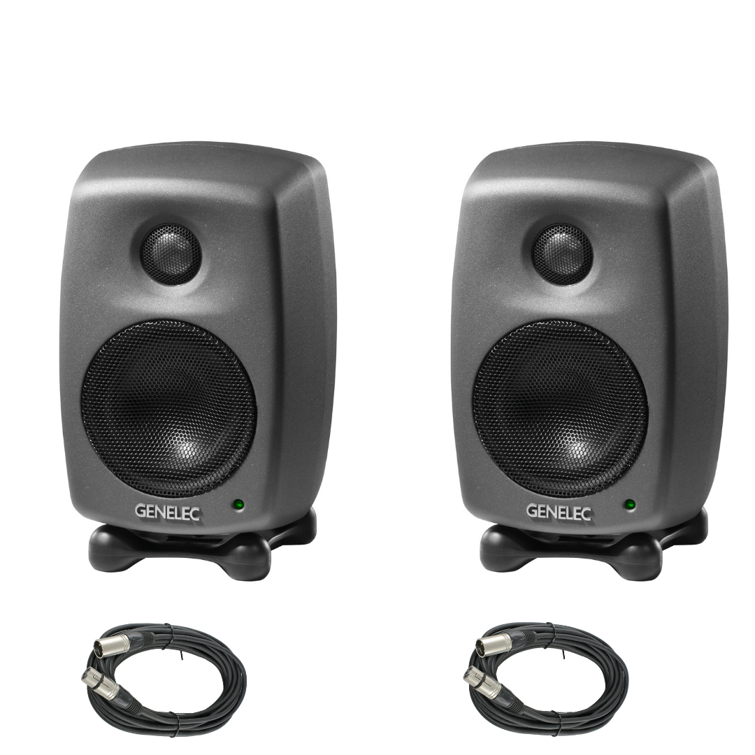 New Genelec 8010A Studio Monitors (Pair) (Grey)