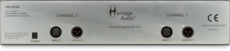 New Heritage Audio HA-609A Dual-Channel Compressor