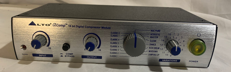 New Alto Professional Alpha Comp- Compressor/Limiter with EQ - Alto Professional Liquidation, Get it Before It's Gone Forever!