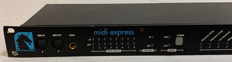 MOTU (Mark Of The Unicorn) Midi Express XT USB-Macintosh-windows Compatible 1996