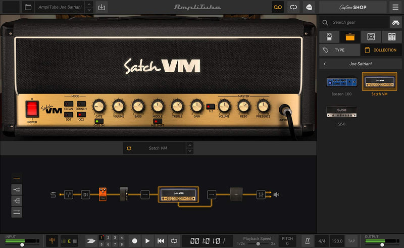 New Ik Multimedia AmpliTube Joe Satriani - Ultra-realistic models of the amps & effects of guitar icon Joe Satriani Mac/PC AU/VST/AAX (Download/Activation Card)